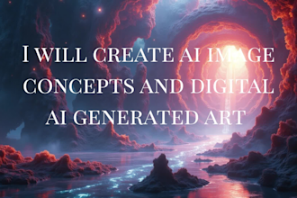 generate ai image concepts and digital ai arts