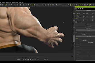 create realistic 3d human character with clothes