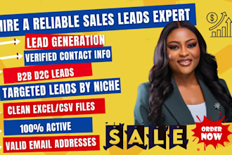 do niche targeted email list b2b leads generation bulk email list for industries
