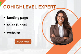 build high converting gohighlevel sales funnels, CRM workflows ghl landing page