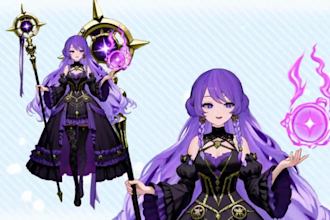 draw custom live2d vtuber model live2d avatar png vtuber rigging for streamer