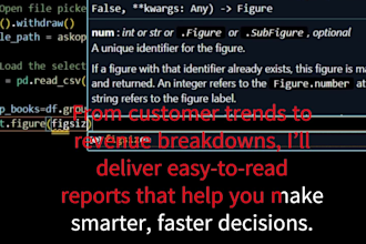 analyze, clean, and visualize your data using python and ai