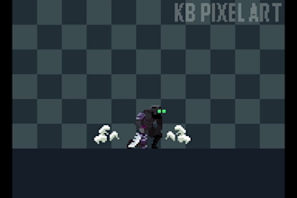 make pixel art character and add animation on them