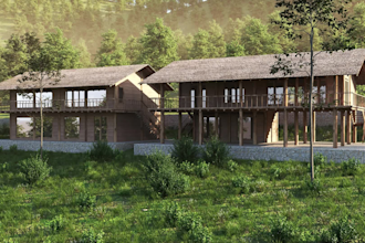 render the exterior with 3ds max, unreal engine, and lumion