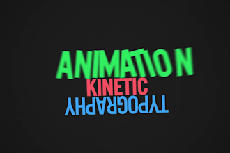 do kinetic typography, lyrics video with motion graphics, text animation
