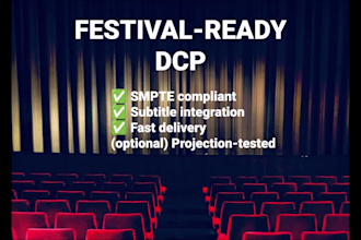 create a professional, festival ready dcp with subtitles