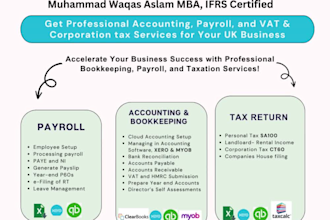 do accounting vat and ct services for your UK business