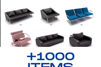 render 4k in minutes with pre designed objects