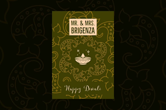 design premium diwali greeting cards for personal and corporate use