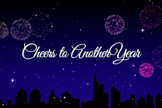 create amazing happy new year greeting video with your logo