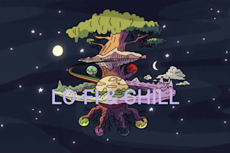 make hd lofi music video for youtube channel lofi