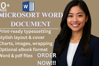 do microsoft word document formatting interior layout design and typesetting