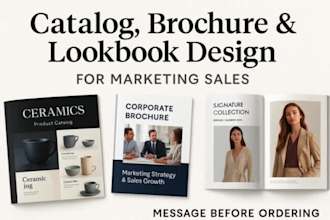design catalog, brochure, magazine, lookbook, product catalogue for marketing