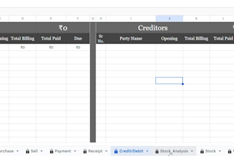 create professional excel or google sheets dashboards and automation