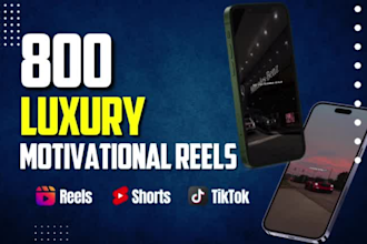 create luxury motivational youtube shorts, instagram reels and tiktoks