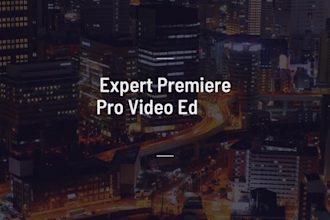 do professional video editing in premiere pro