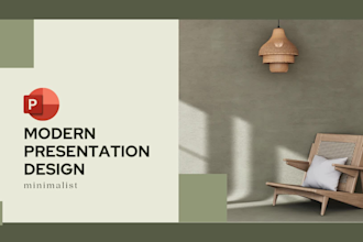 create modern powerpoint presentation, business presentation and pitch deck