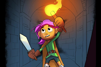 design comic cover art or illustrate