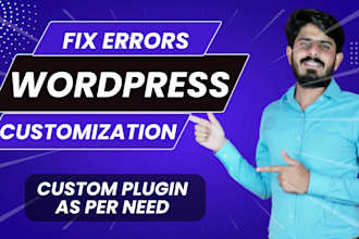 fix wordpress issues, bugs, errors or problems within 1 hour