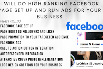 do facebook page setup page growth and ads setup for your ecommerce business