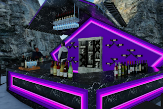 do 3d event stage design and animation