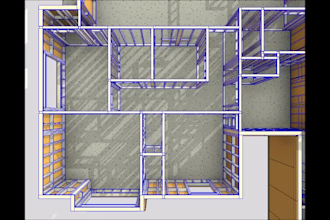 create 2d 3d wood wall framing layout, elevation drawings to your design specs