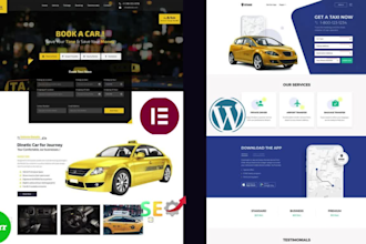 design limousine, chauffeur and taxi booking website