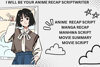 anime recap manhwa manga movie recap and comic script for youtube