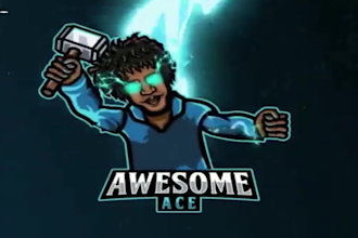 do mascot, gaming, avatar and twitch logo with animation