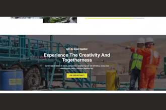 create oil and gas industrial company website petroleum construction website