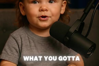 create viral ai baby podcast, ai baby talking video, ai avatar
