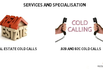 do warm cold calling and I am expert in it