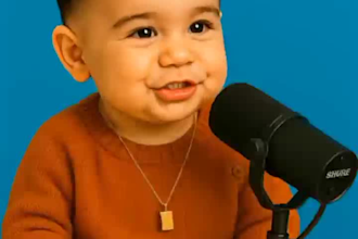 create ai baby podcast video for you