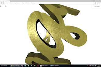 create 3d web application with three js,  babylon js