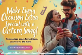 sing your custom comedy song, birthday, anniversary, wedding, theme, love song