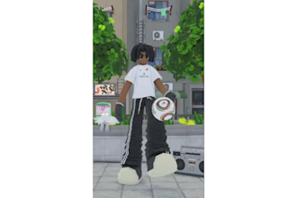 3d low poly character loop animation in n64 ps1 y2k ysk style