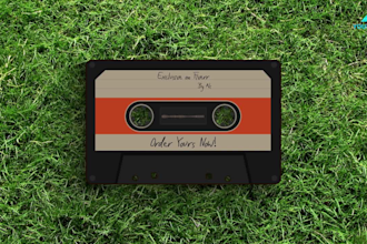 create classic audio  cassette visualizer for your music