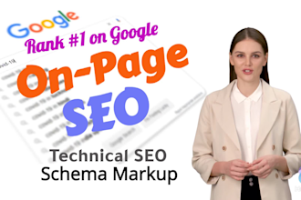 do onpage optimization, technical SEO, and schema markup