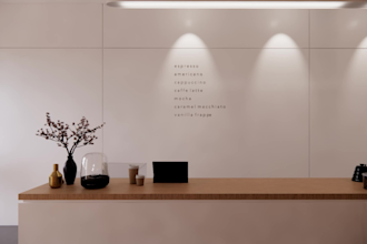 provide realistic coffee shop interior render
