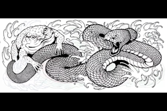 draw japanese art illustration for tshirt, jacket, poster, etc