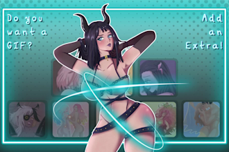 draw an artistic nsfw or stylized character illustration