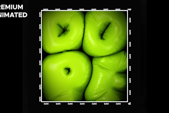 create custom inflated 3d animated text