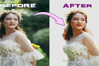 retouch, color enhance, and remove background from your photos