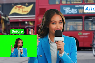 do vfx green screen background remove sporkesperson video chroma key rotoscoping