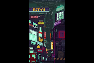 draw a professional pixel art sprite sheet animation scene character back
