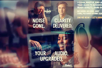 clean, restore, and master your audio to crystal clear broadcast quality