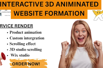 build 3d animated wix website interactive 3d wix studio scrolling website