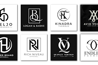 do fashion brand, apparel, monogram and clothing brand logo
