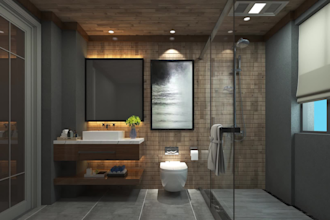 create design and rendering 3d interior for your bathroom and toilet
