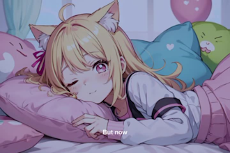 voice act with cute anime girl voice for you